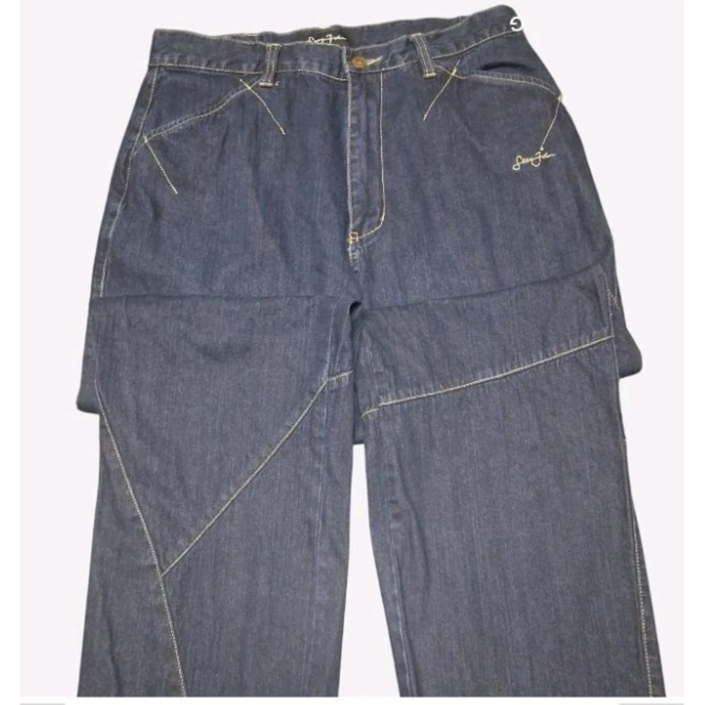 Sean John Y2K Baggy Fit Jeans Size 32×41 With Embroidered Logo